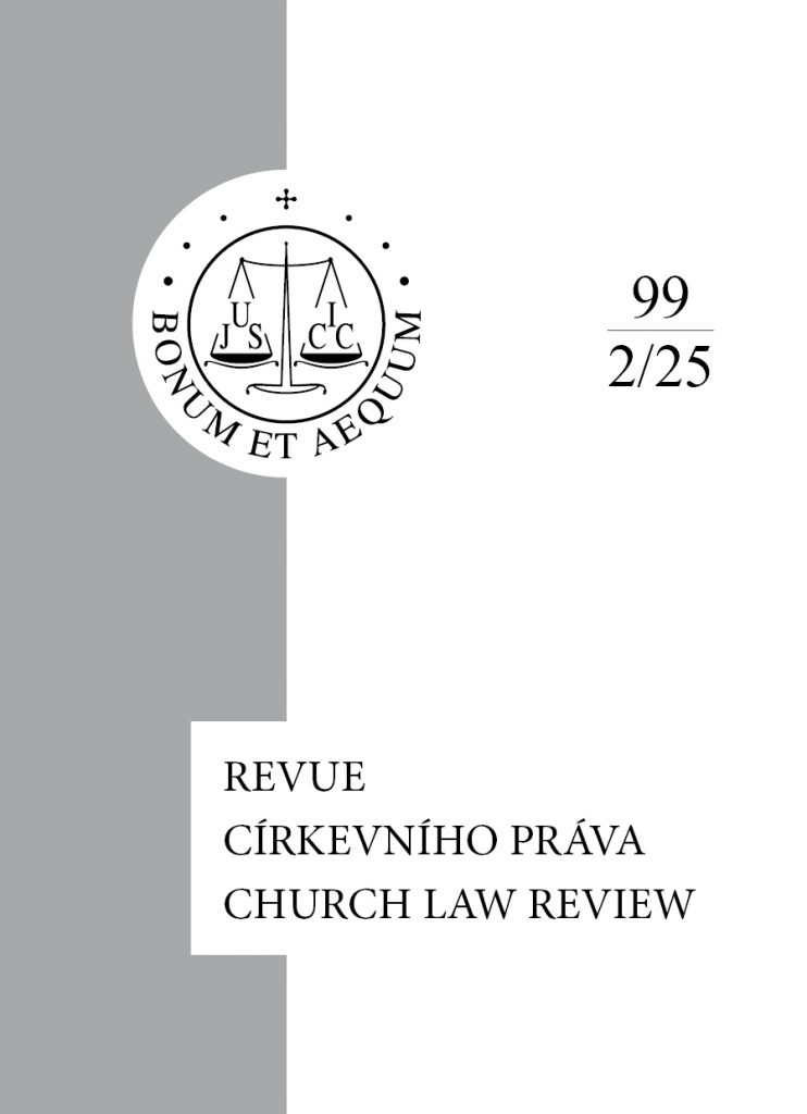 Obálka Revue církevního práva